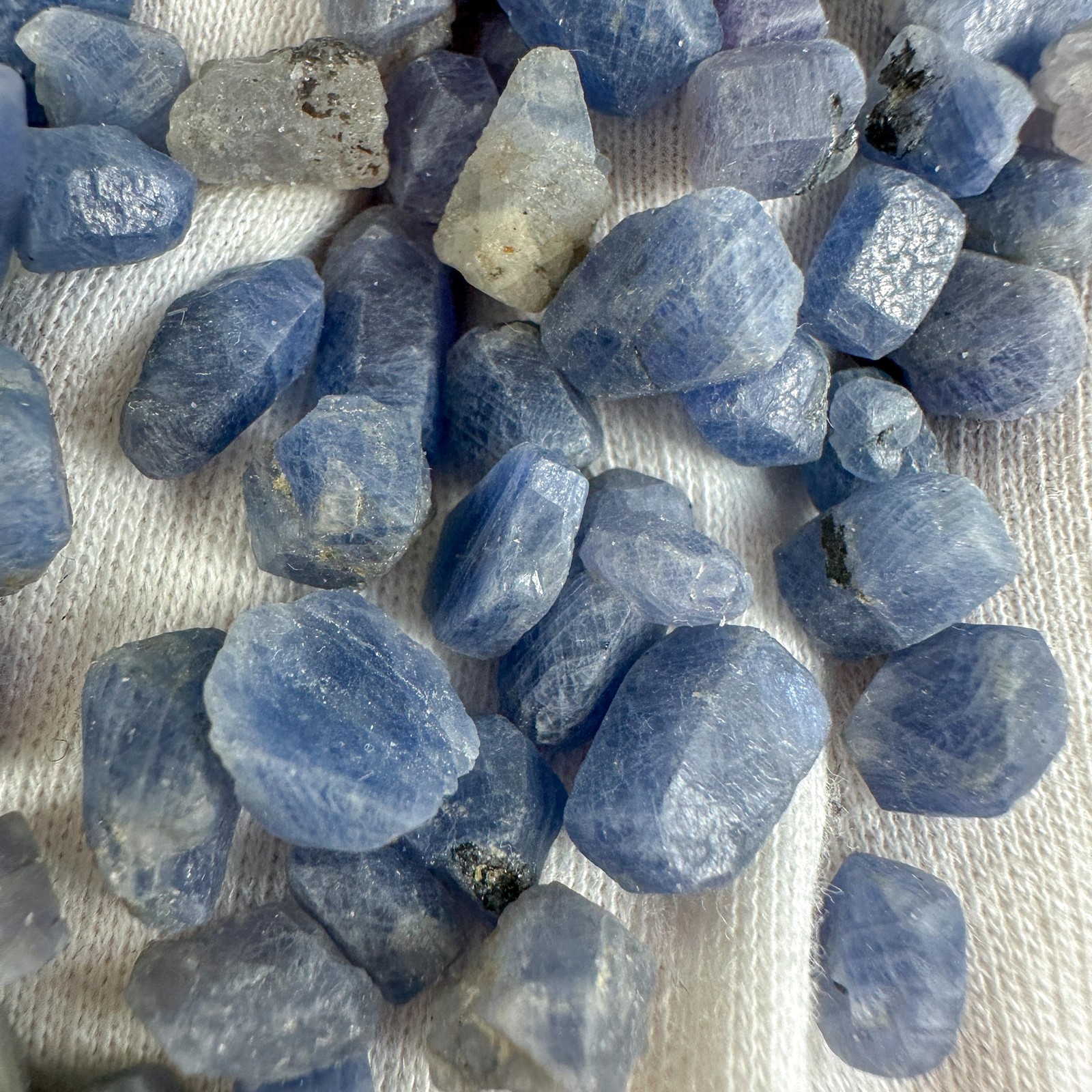 Natural Raw Blue Sapphire Crystal / September Birthstone / Communication