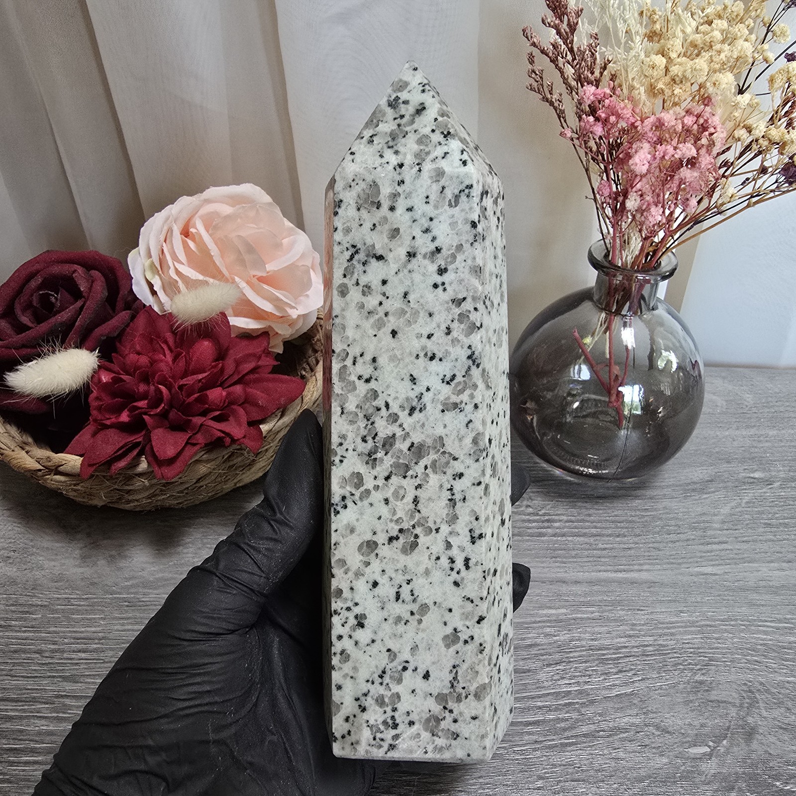 Large Kiwi Jasper Crystal Tower (79)