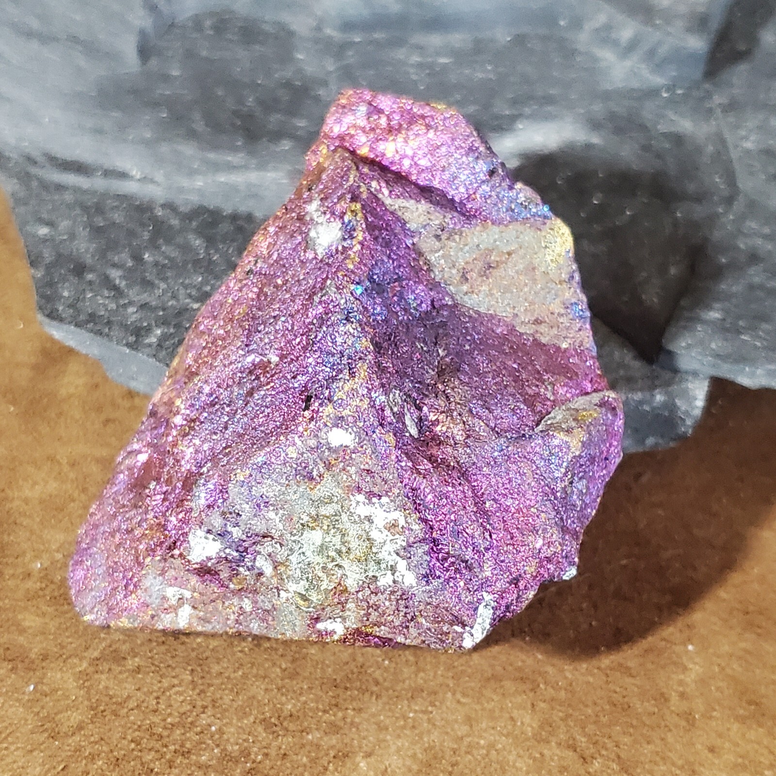 (M2) Iridescent Chalcopyrite From Mexico 2.25×1.5×0.75Inches