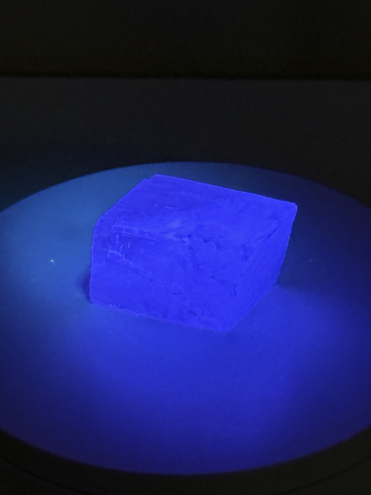 ETHEREAL Iceland Spar Calcite Crystal Specimen w/ Terlingua-type Fluorescence