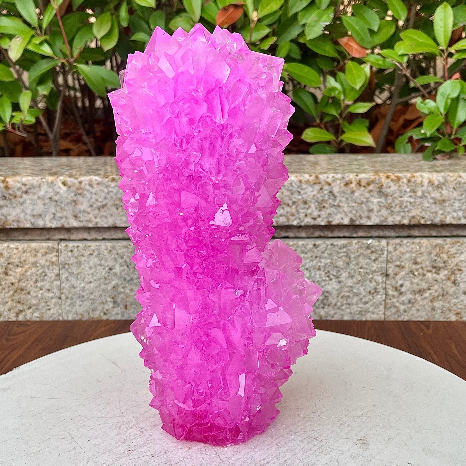 6.87LB Restoration of high-quality pink crystal cluster columnar mineral sampl