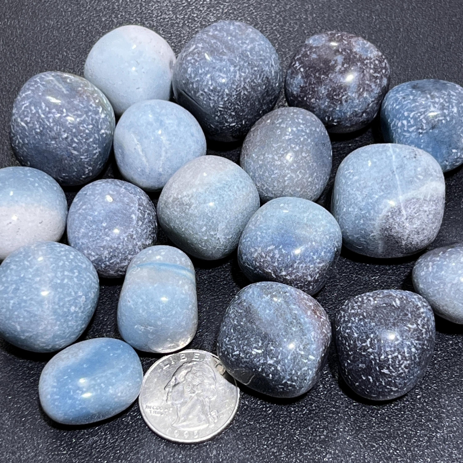 Blue Trolleite Tumbled Stones (Ascension Stone)(By The Piece or Pound) Gemstone