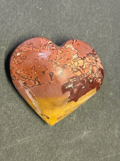 RARE & BEAUTIFUL: 1 5/8 ” MOOKAITE JASPER,MOROCCO.BOTH SIDES NICE!