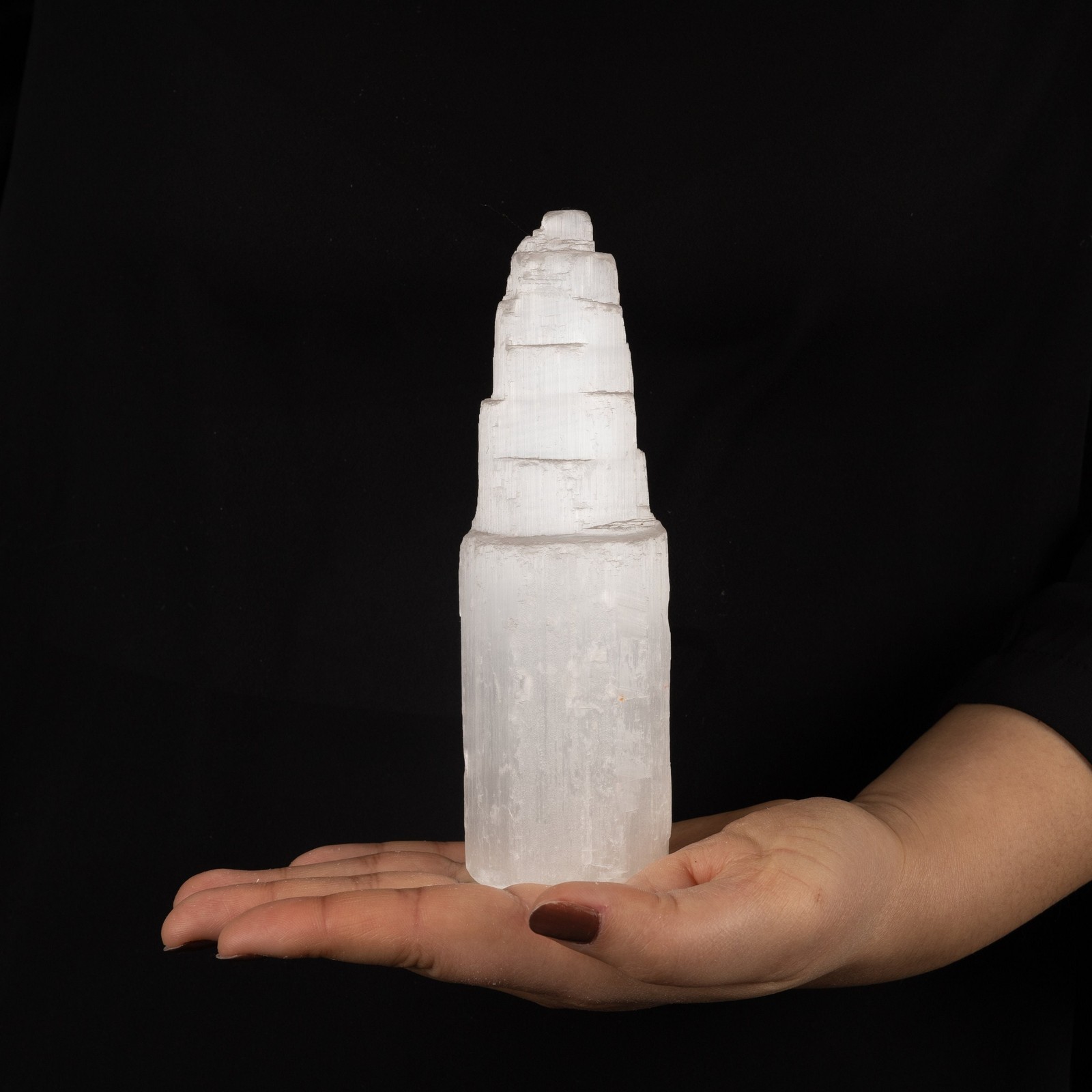 Selenite Tower, Crystal Tower, Cleansing Stone, Meditation, Crystal Gift, 4 Size