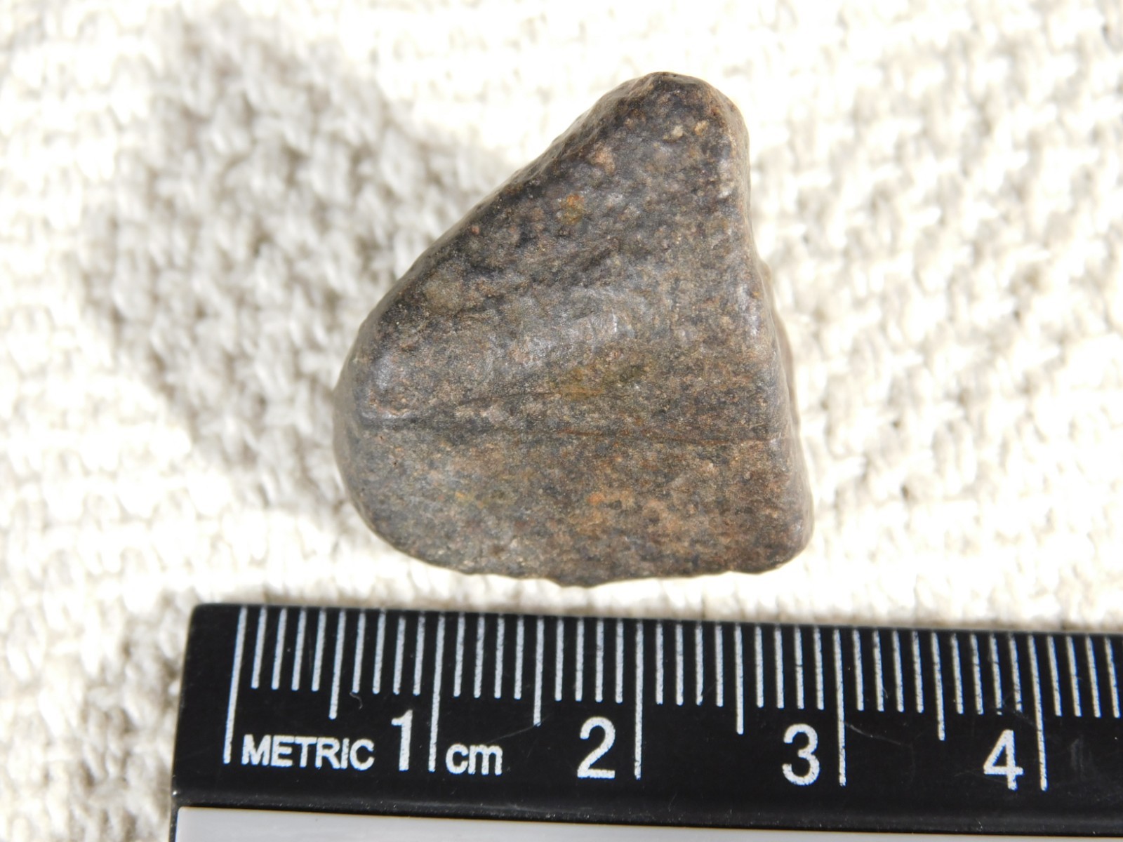 Small Stony METEORITE With Dark Fusion Crust 100% Natural Fell in Libya 15.4gr