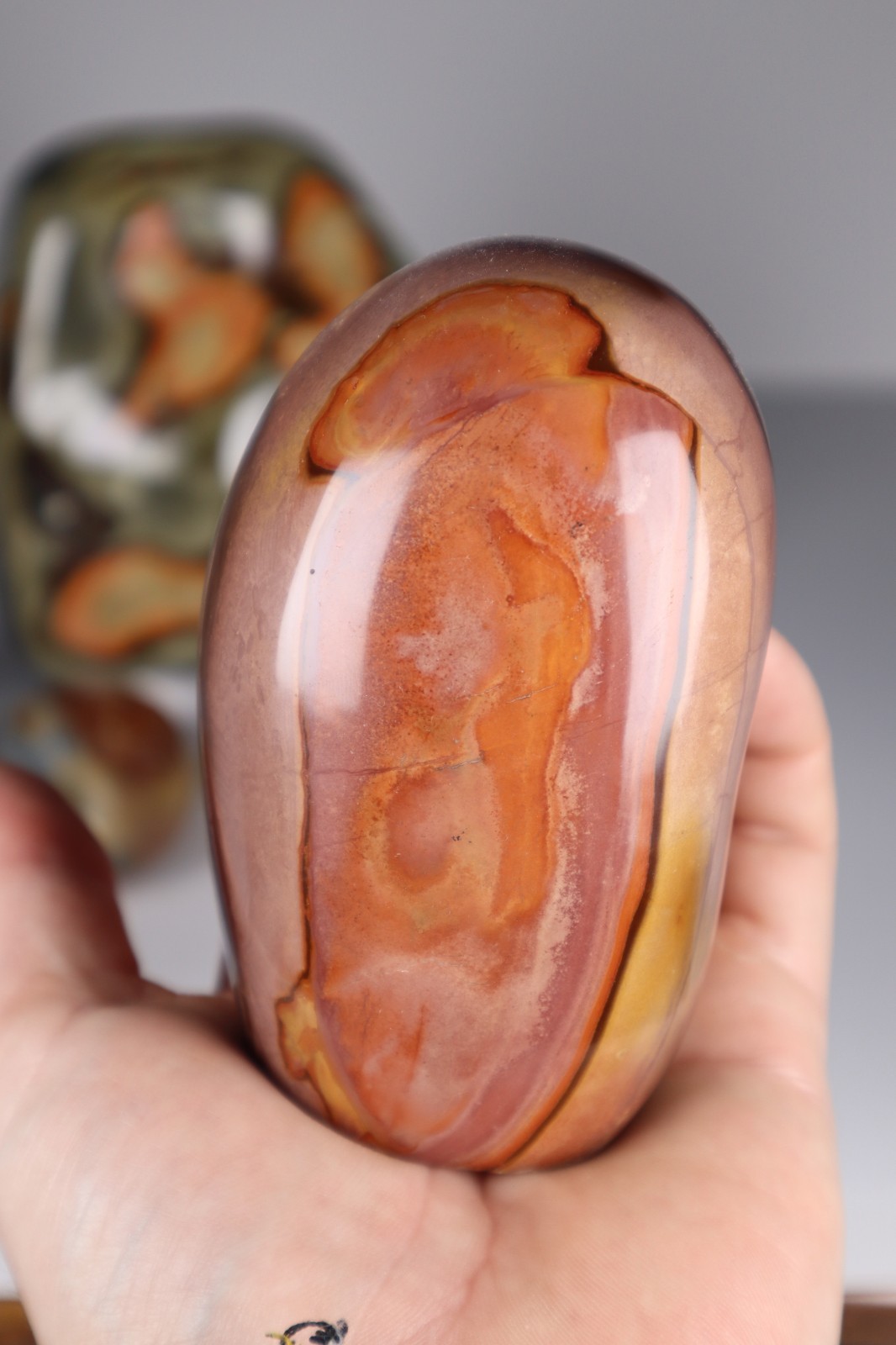 3.3kg POLYCHROME JASPER Freeforms Flames Palm Stones Crystal Collection bundle