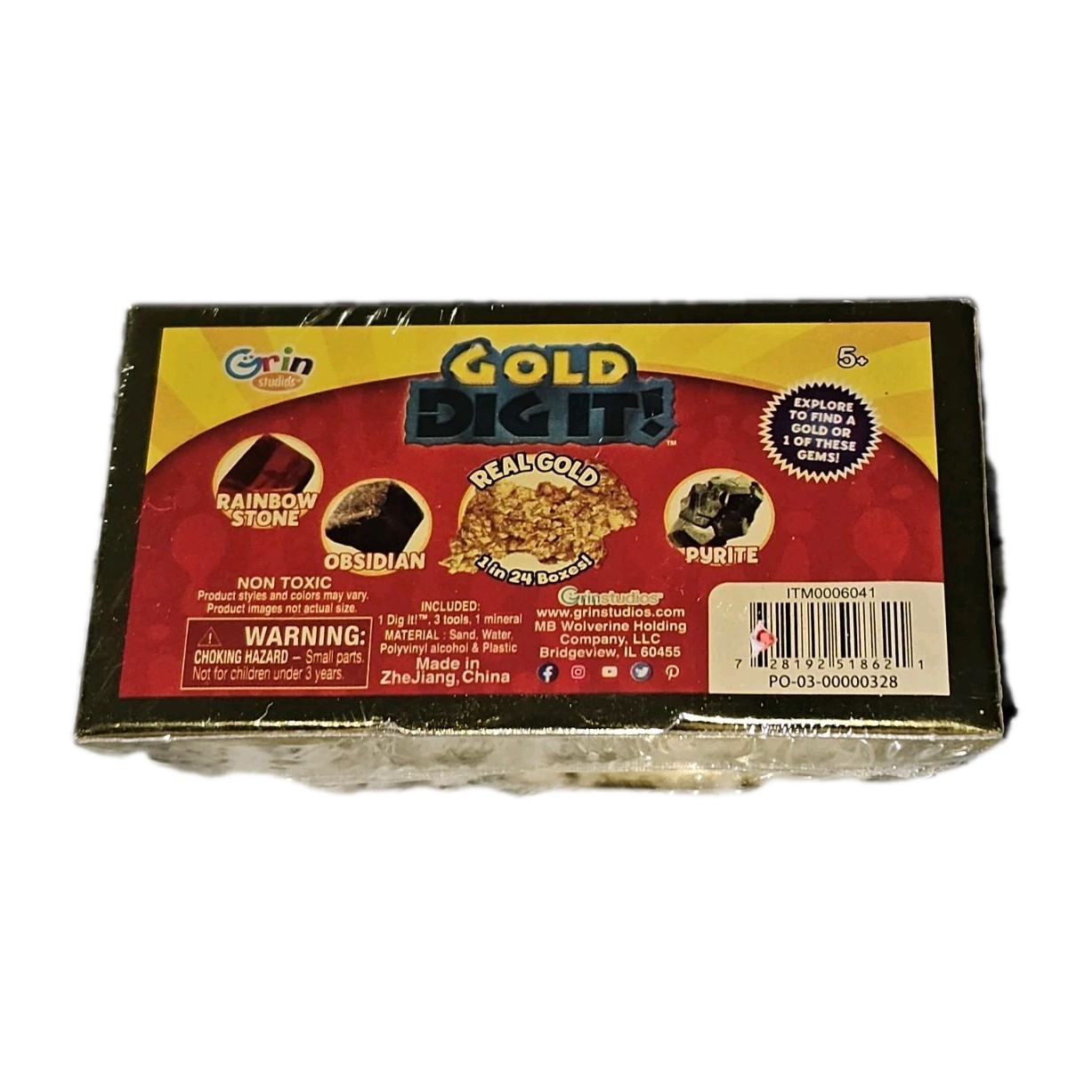 Gold Dig It Brick Grin Studios Sealed Lot Of 12 Gold 1 In 24 Boxes