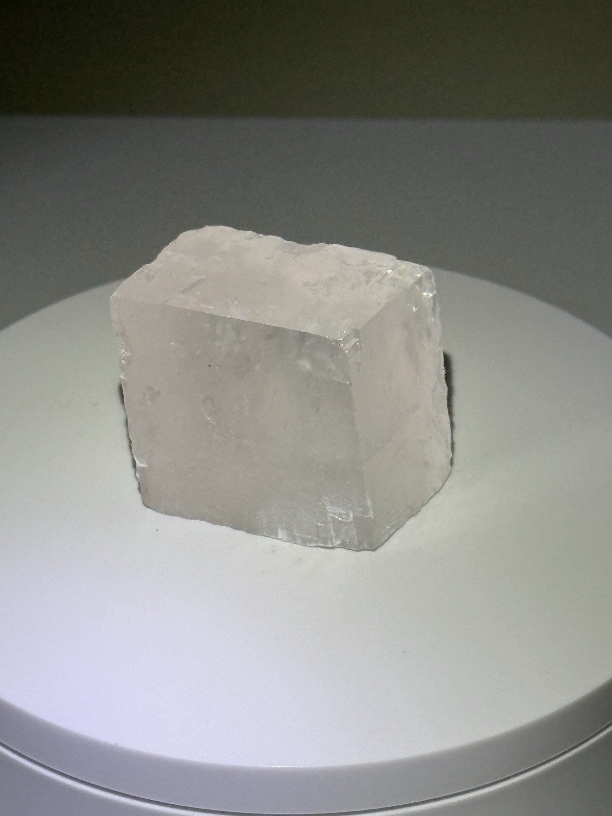 ETHEREAL Iceland Spar Calcite Crystal Specimen w/ Terlingua-type Fluorescence