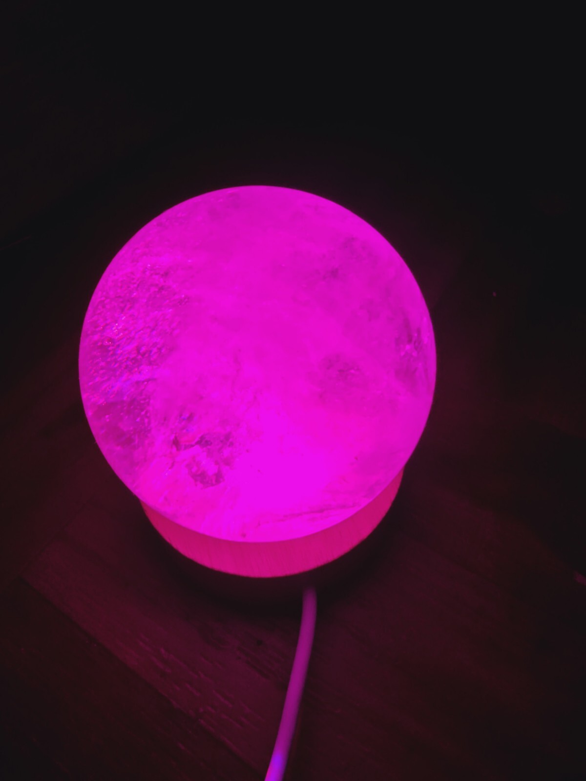 Garden Quartz Crystal Sphere Very Clear With Light Stand Included HIGH QUALITY