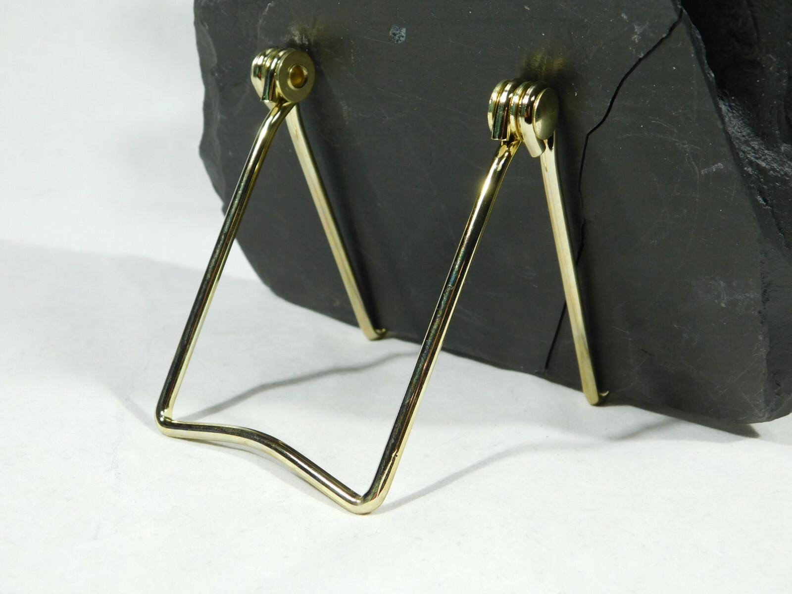 Easel Display Stand Adjustable Folding Small Size Gold color Metal
