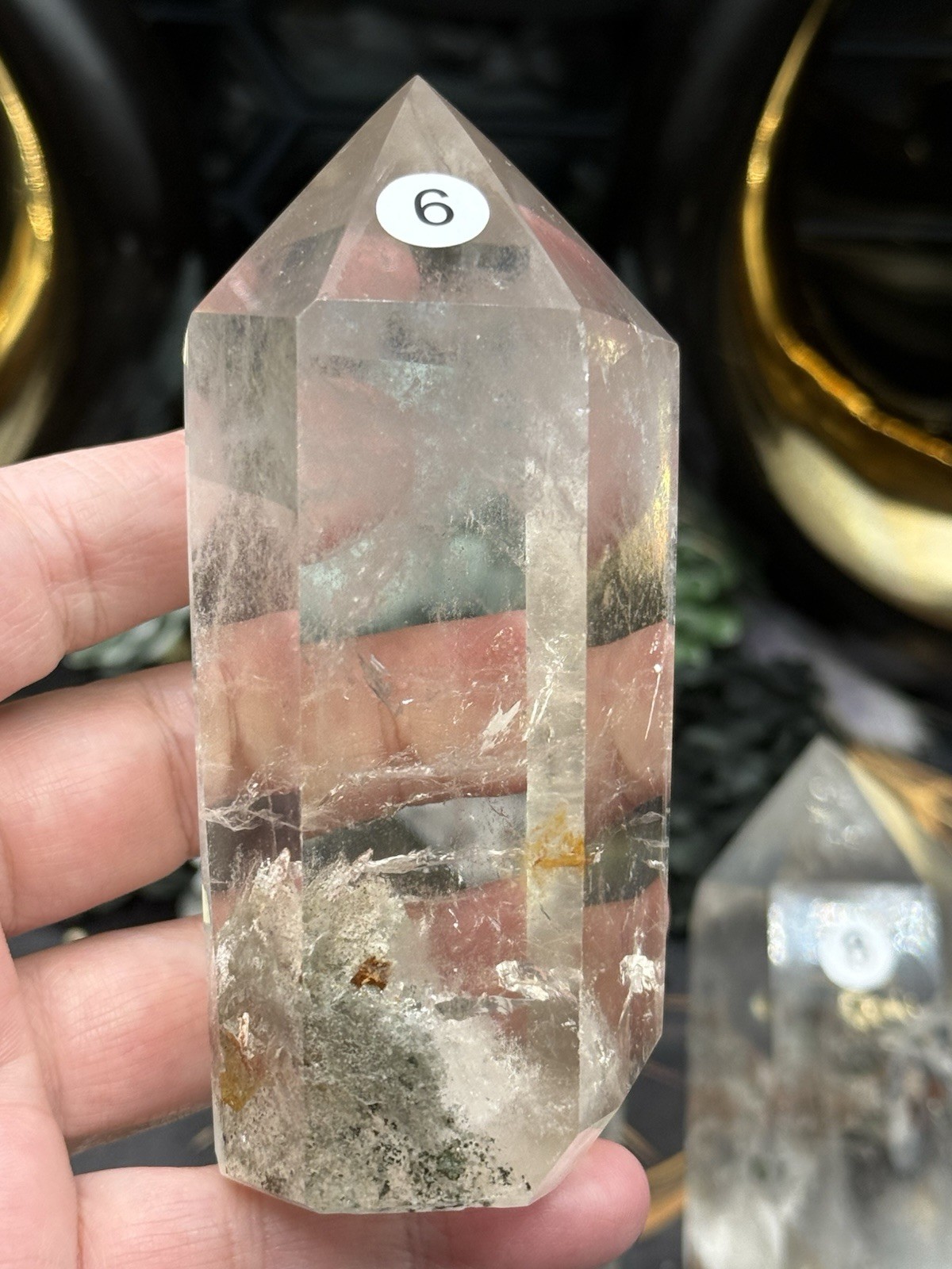 Natural Garden Quartz Lodolite Chunky Tower Freeforms Free ship & Gift