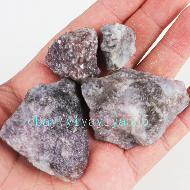 Natural lilac purple raw ore crystal raw stone demagnetized crushed stone