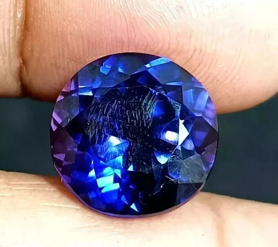 Flawless Natural Rare Blue Sapphire Round Cut 9 Ct+ Certified Gemstone