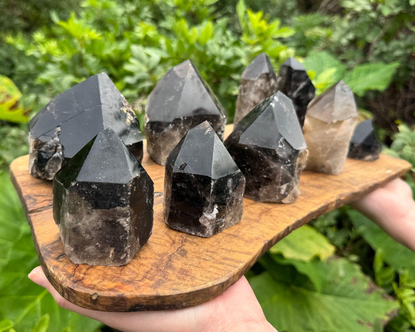 LARGE Smokey Quartz Crystal Point with Cut Base – Smoky Quartz Crystal Points