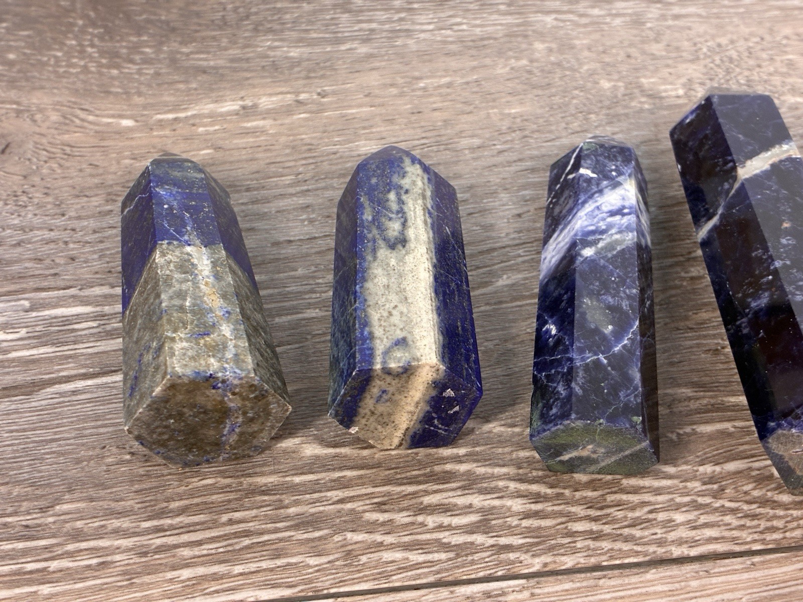 Obelisk Crystals Towers Chakras Point Healing 18 Pc Over 2 Lb Mixed Stone