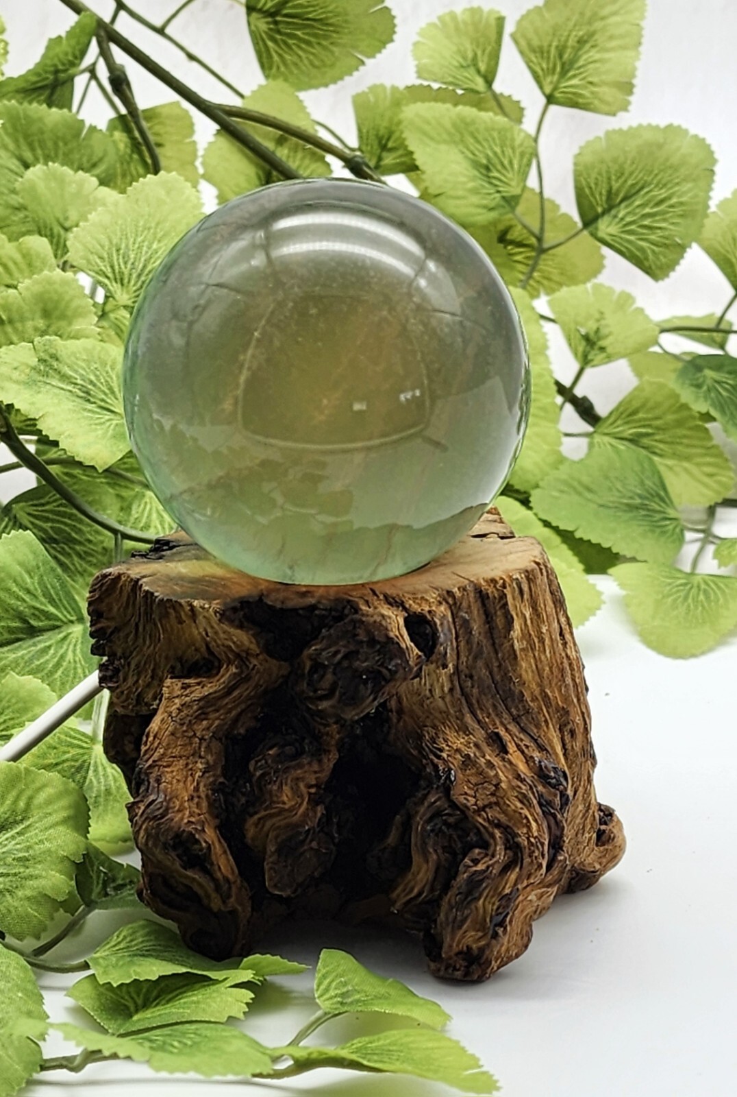 Candy Flourite Sphere, Free Lighted Wood Base, Crystal Sphere, Flourite Sphere