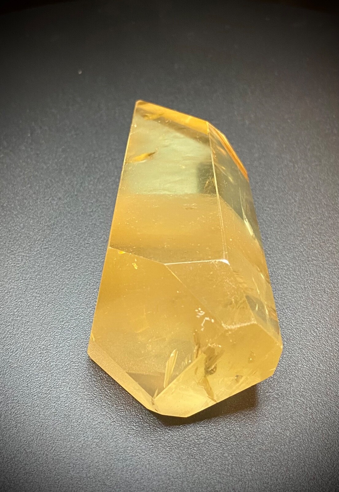 Citrine Faceted Freeform 6.1 ounces 3.75 inches long