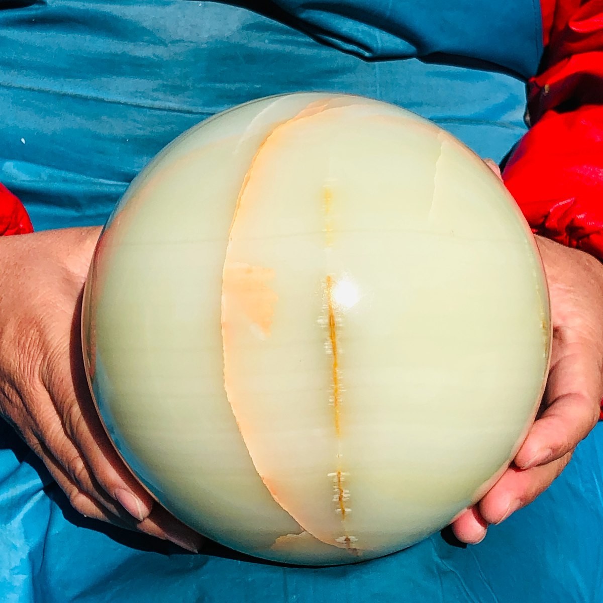 5930g Natural Afghan Jade Chakra Quartz Sphere healing ball Specimen