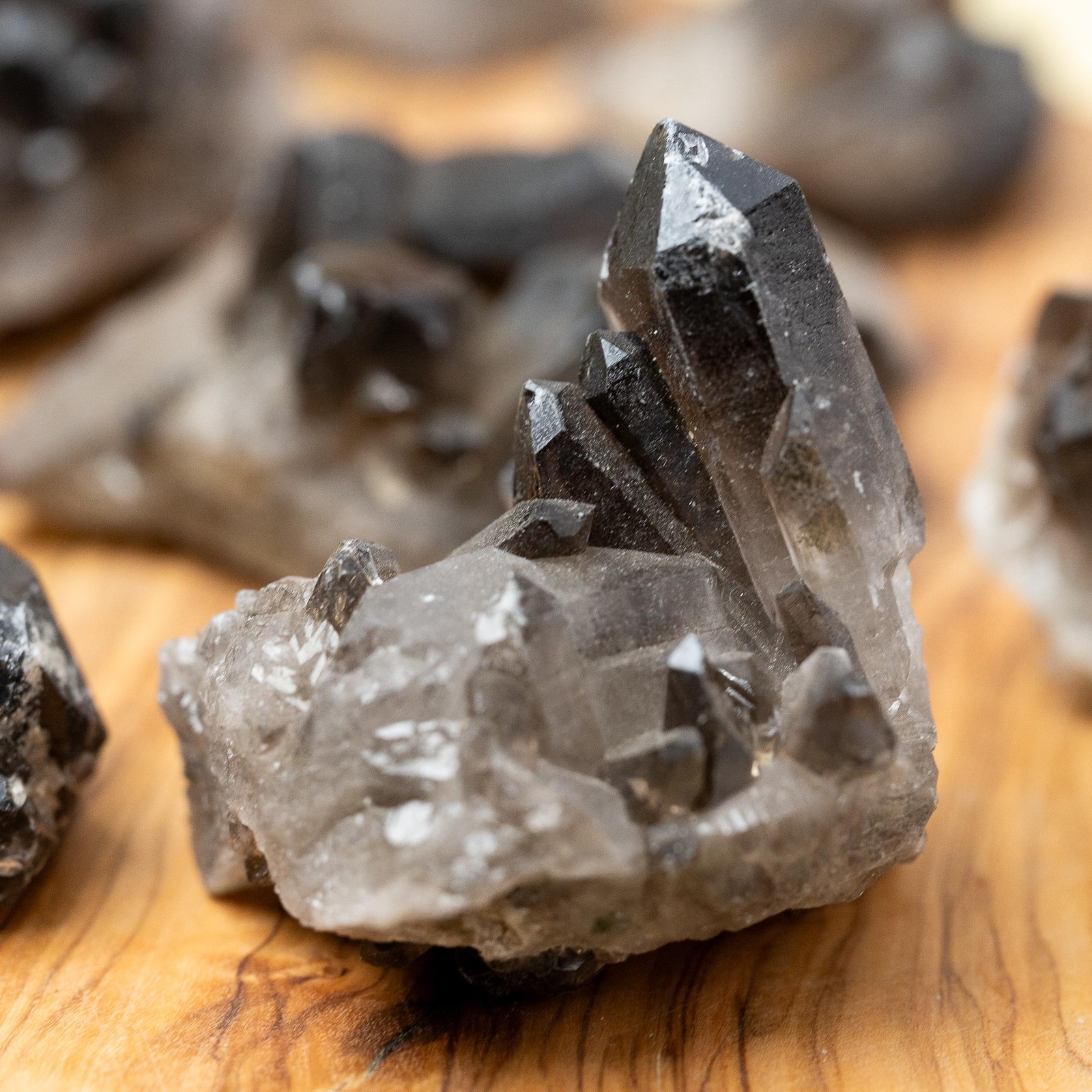 Smoky Quartz Cluster Natural Crystal Point Rough Quartz Specimen Gift Decor