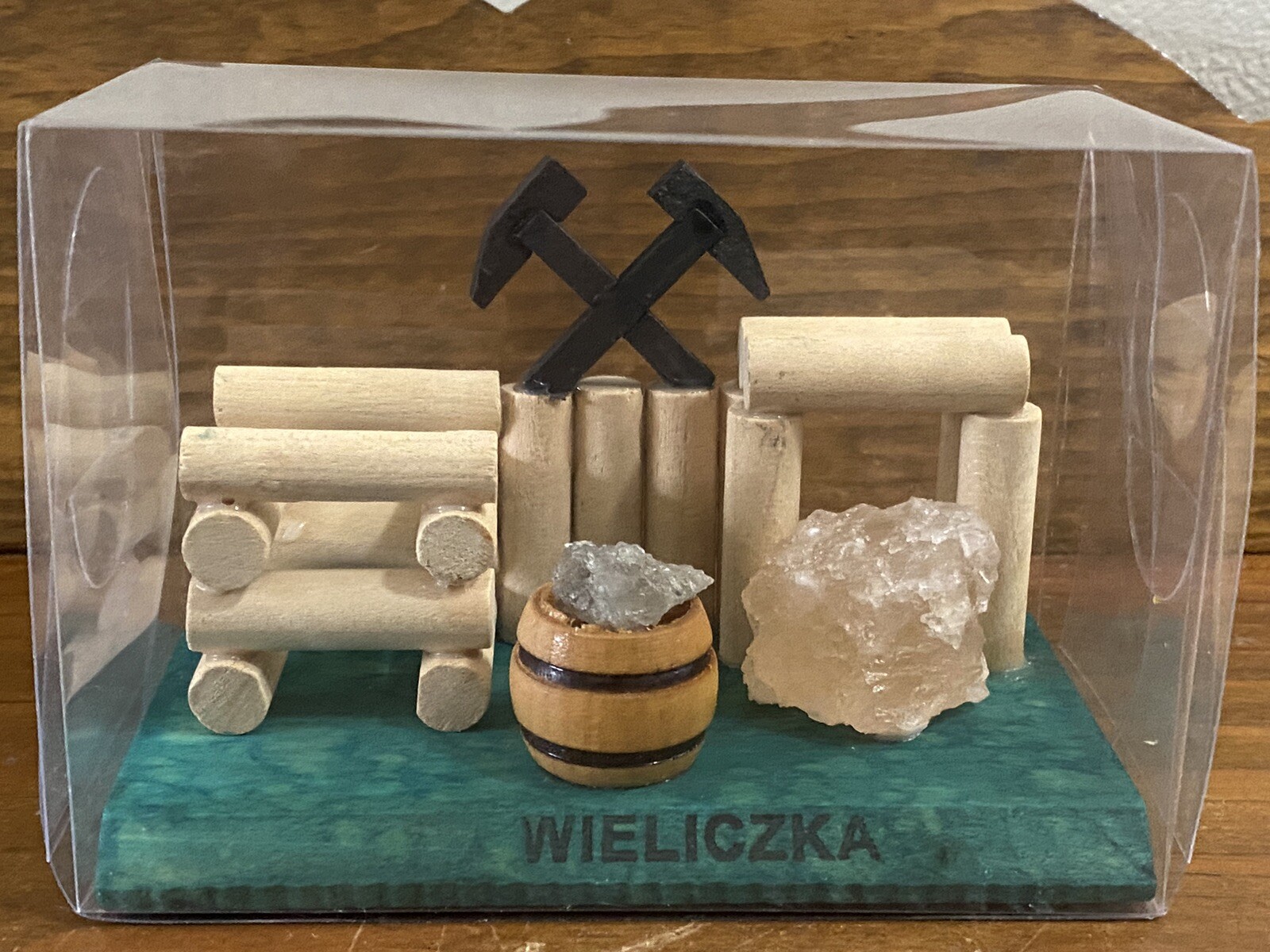 POLAND SALT MINES WIELICZKA Souvenir wooden tools Bucket Hand Made Rare