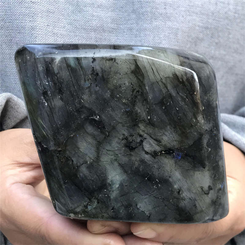 980g Natural Labradorite Quartz Crystal Spectrolite Mineral Reiki healing