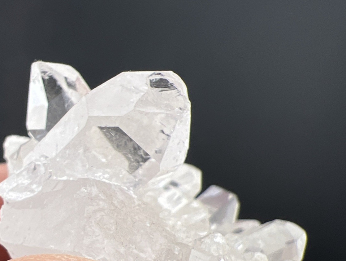 Natural Clear Lemurian Quartz Crystal Cluster Minas Gerais, Brazil 60 grams