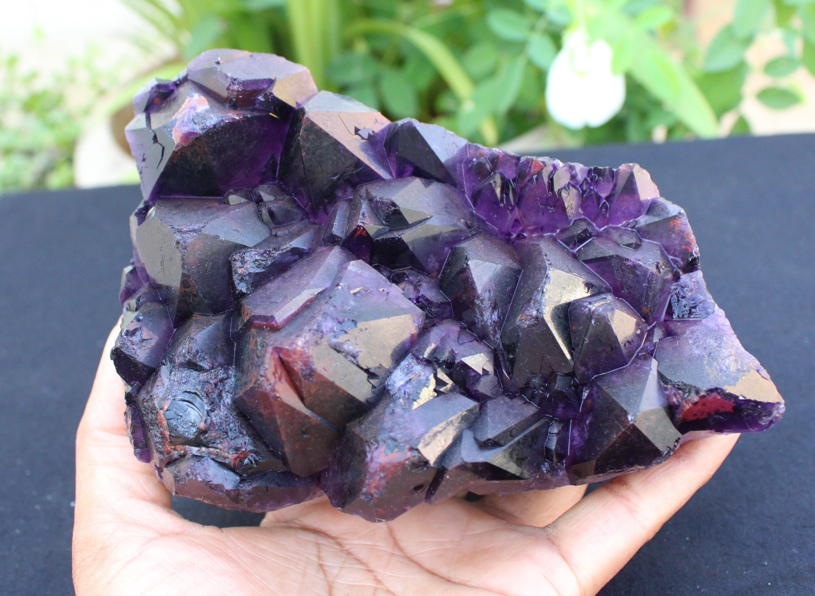 AMYTHST ON MATRIX MINERALS SPECIMEN INDIA