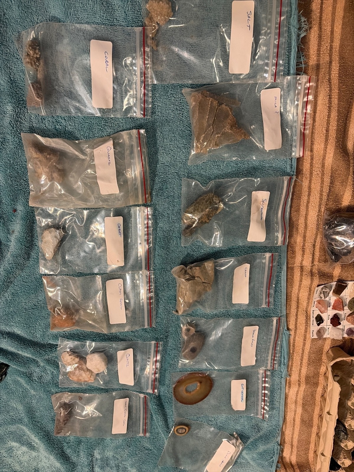 Huge lot of over 100 Different-Rocks, Minerals, Crystals & Fossils Mixed Lot .