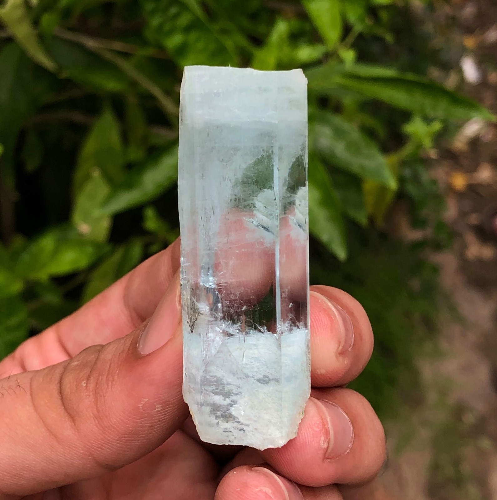 Aquamarine Crystal well Terminated Blue Color Transparent 29 Gram from shigar