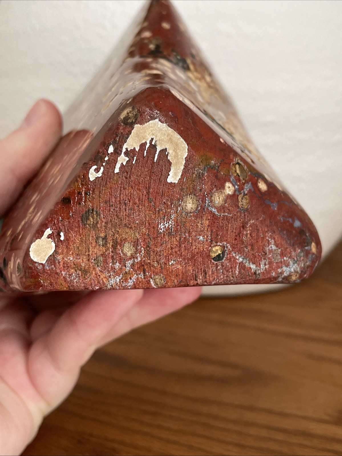Red Orbicular Jasper – Carved And Polished – Display Piece Or Cabochon Material