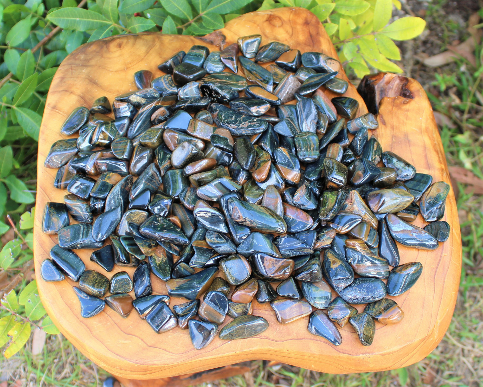 1/4 lb Bulk Lot Blue Tiger Eye Tumbled Stone Crystal Healing Reiki 4 oz