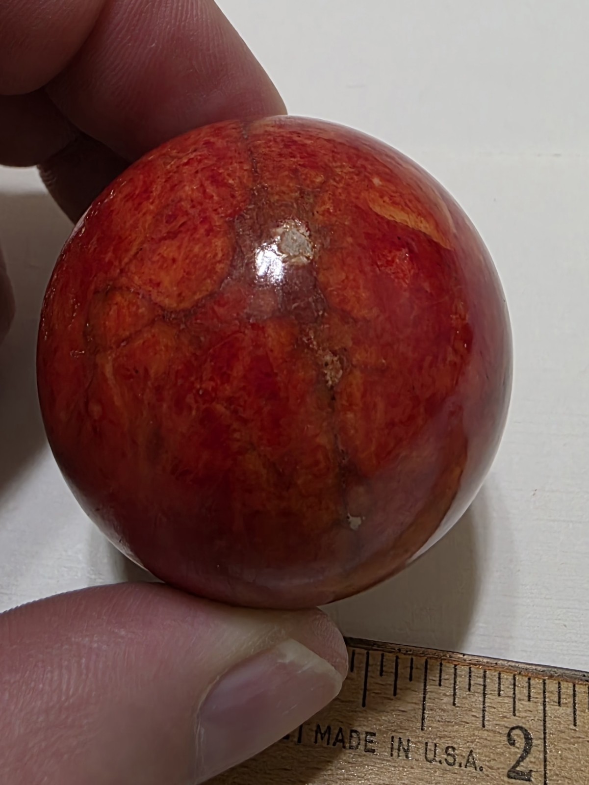 Elegant Polished Red Jasper Egg. 2.25 Inches Tall. Natural Stone Healing Crystal