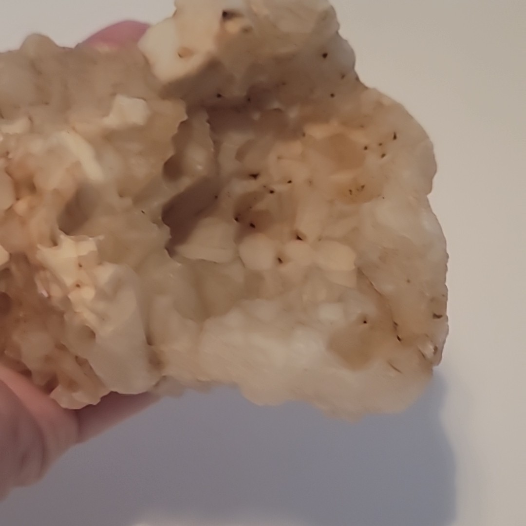 Calcite Crystal Cluster Specimen White Quartz 5.25″ x 4″ Natural Display Peice