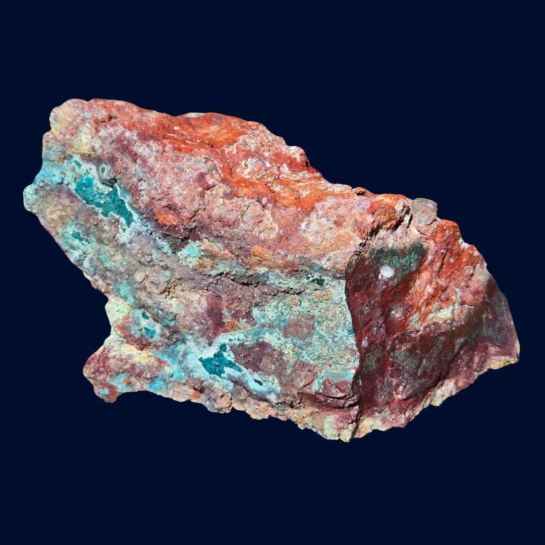 Blue Basin Mine Chrysocolla Copper Ore 302g Nevada Quartz Display Specimen