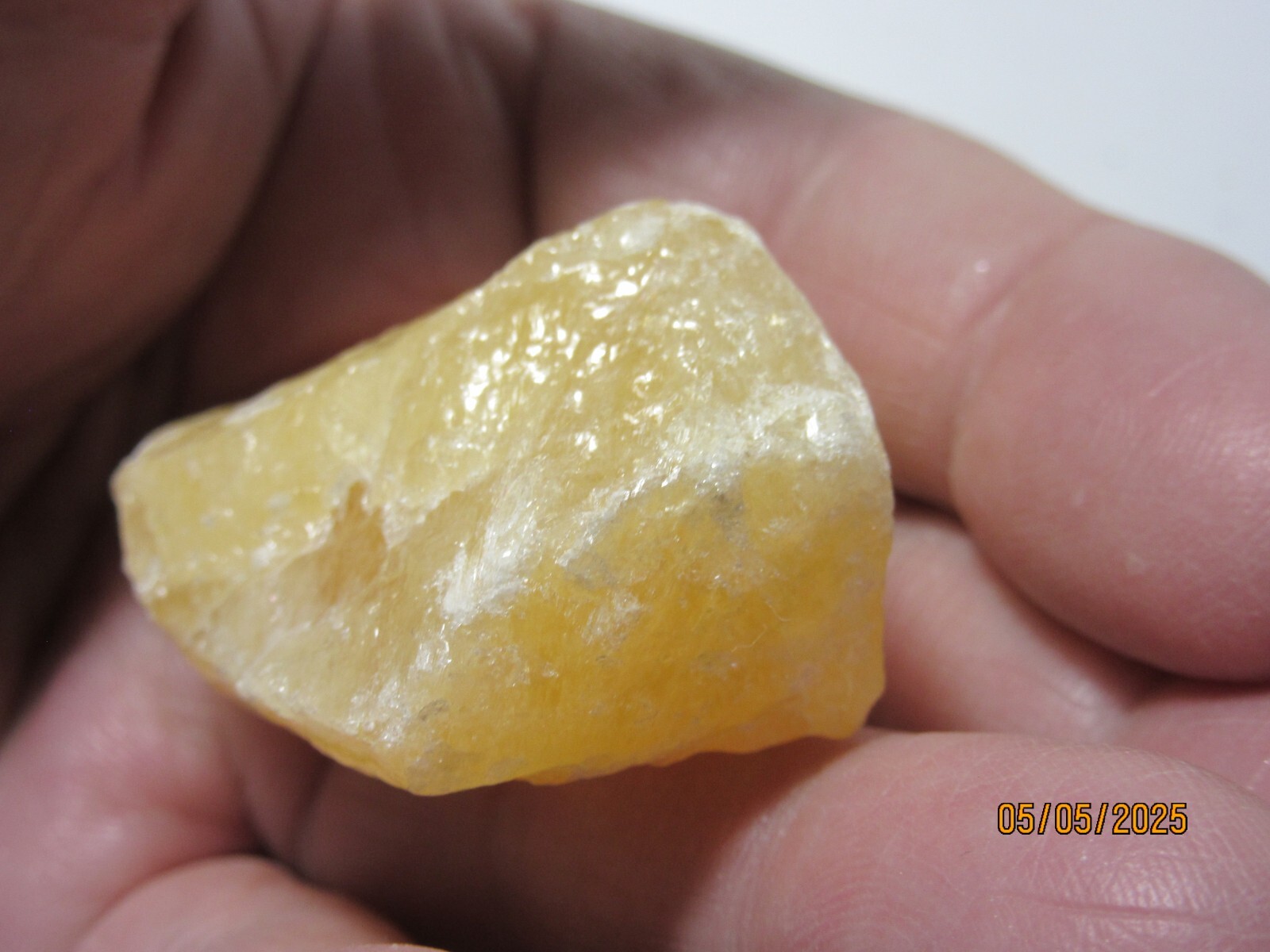 Orange Calcite Rough 1 5/8″ Mineral Collectible OCRMC-1s