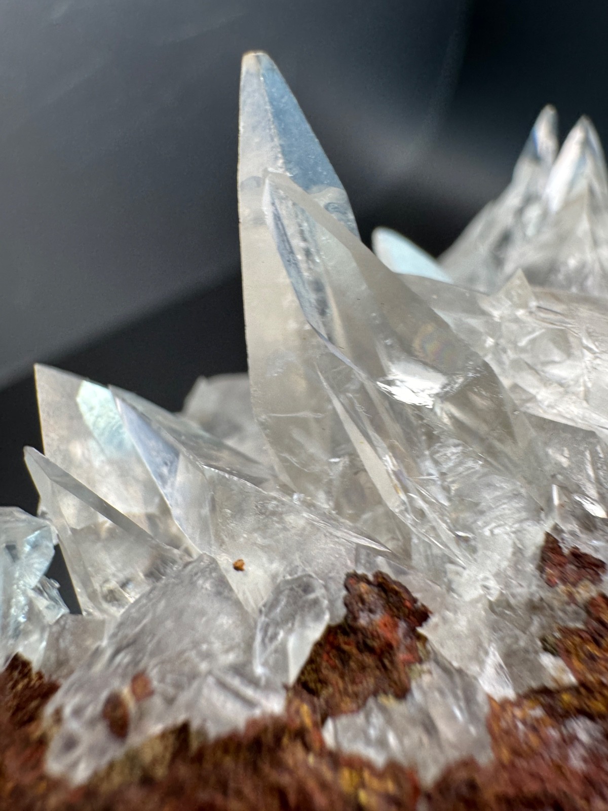 6223 High Quality Sharp, Clear Calcite Cluster Ojuela Mine, Durango MX 58g