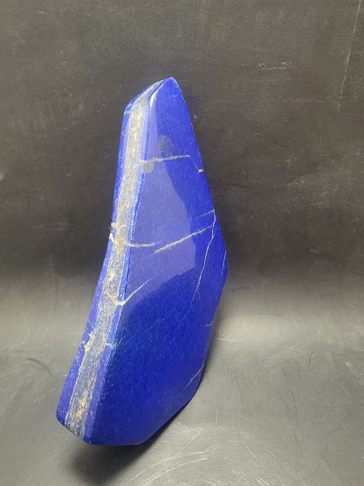 Polished Blue Lapis Lazuli Lapidary free form 1 lb 7 oz Beautiful Specimen!