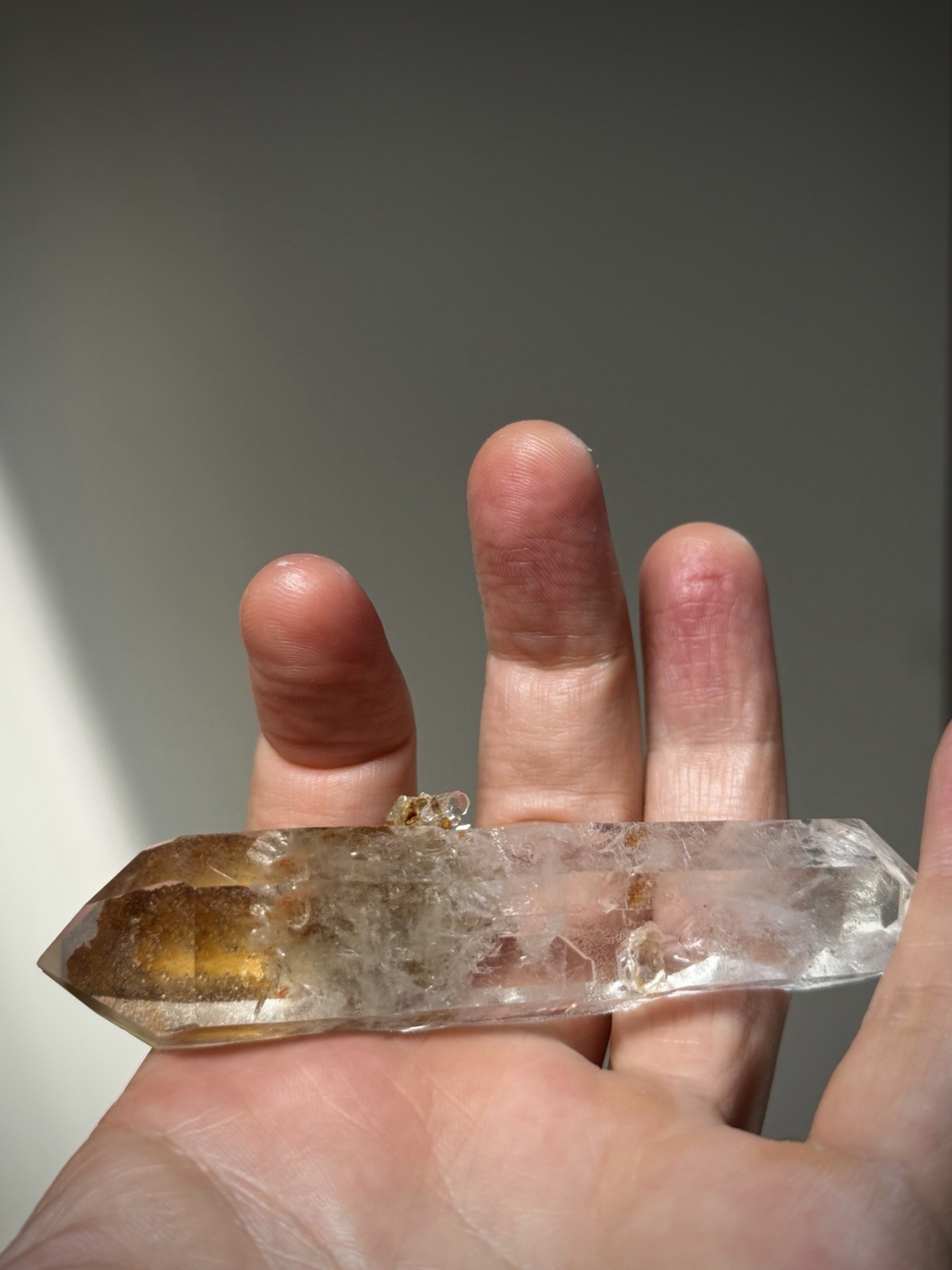 Double Terminated Quartz Inclusion Quartz Window Quartz Iron Quartz Brazil
