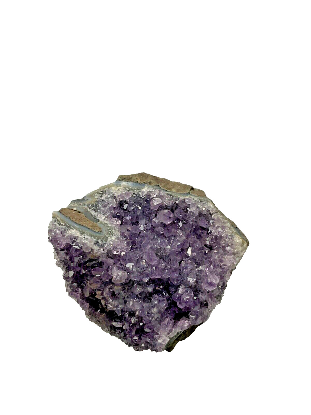 Natural Quartz Amethyst Cluster Crystal Geode, 1 7/8″ x 1 3/4″ x 1″, 66G