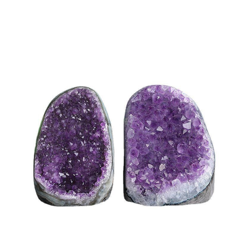 600g+ Natural Amethyst geode quartz cluster crystal specimen healing