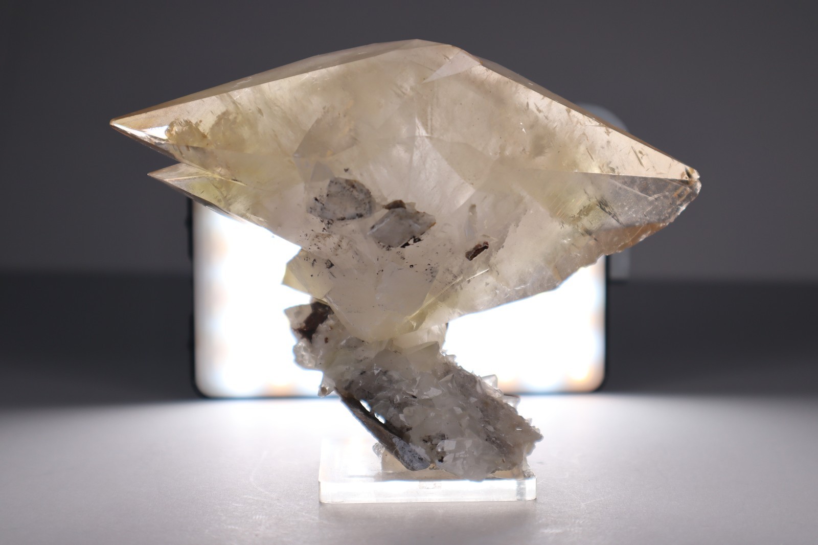 HUGE Elmwood Mine GOLDEN CALCITE Double Terminated Crystal Cluster 645g