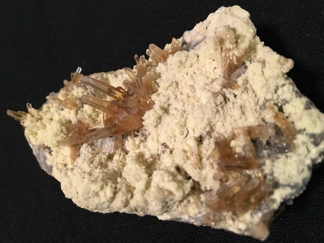 KB: BRIGHT!! FL & PHOS SW YELLOW/WHITE BARIAN CELESTINE XLS & SULFUR FROM POLAND