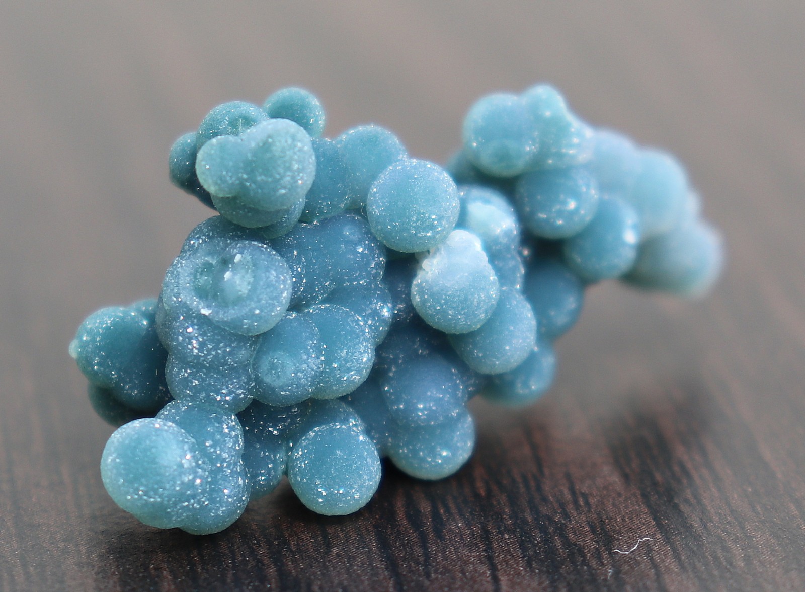 Green Grape Agate From Indonesia Satiny Purple Color WOW 4.2 cms (: