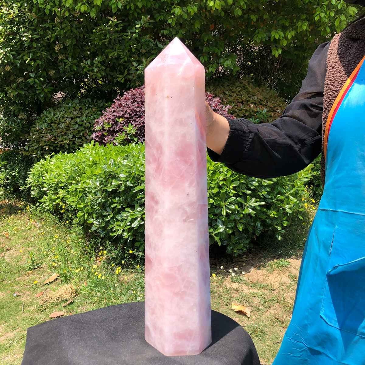 14.52LB Large Natural Powder Crystal Column Wand Obelisk Mineral Healing 5051