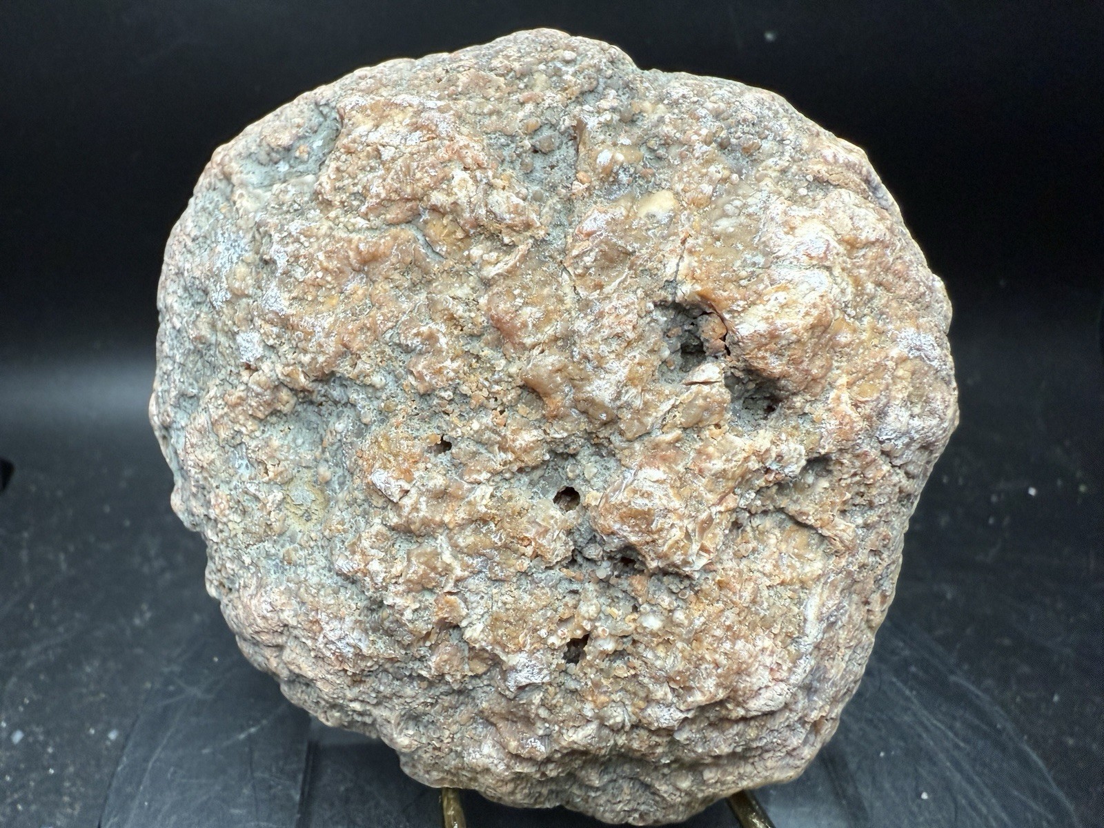 Polished Kentucky Agate Geode Smoky Quartz Botryoidal Yellow banding Estill Co.