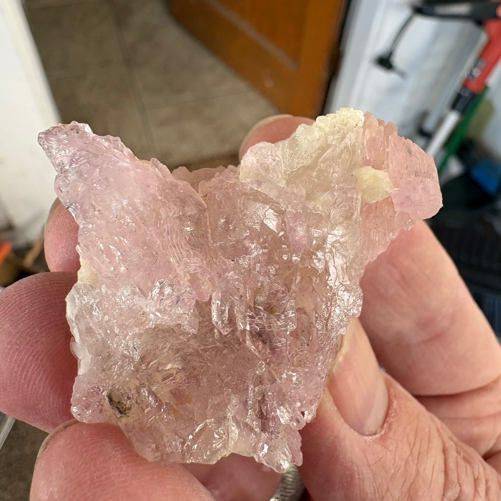 Rose Quartz, crystalline, Taquaral, Itinga, Minas Gerais, Brazil