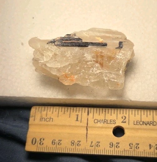 Black Tourmaline In Quartz Matrix Natural 2.25×1.4x.9 Inches Phenomenal