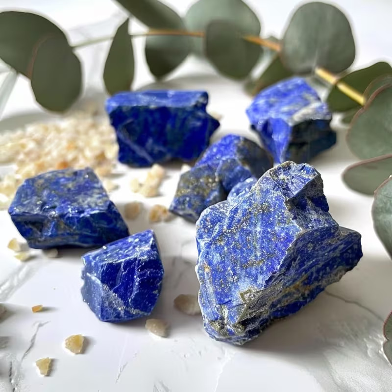 Raw Lapis Lazuli Stone, Natural Unpolished Mineral Specimen, Holiday Gifts