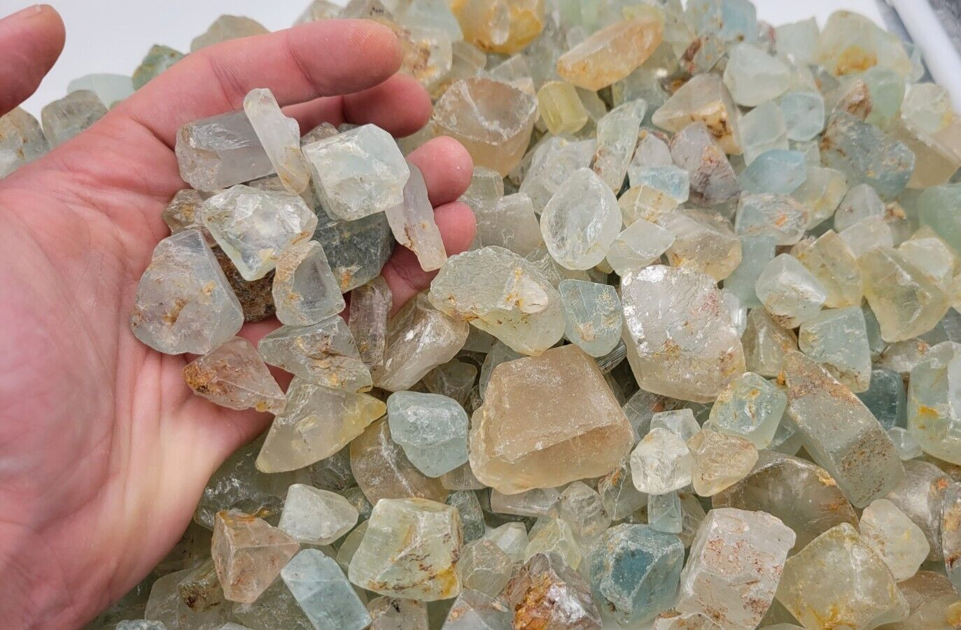 100g Topaz Crystal LOT! – Jos Plateau, Nigeria – Rough Blue Topaz Gemstones