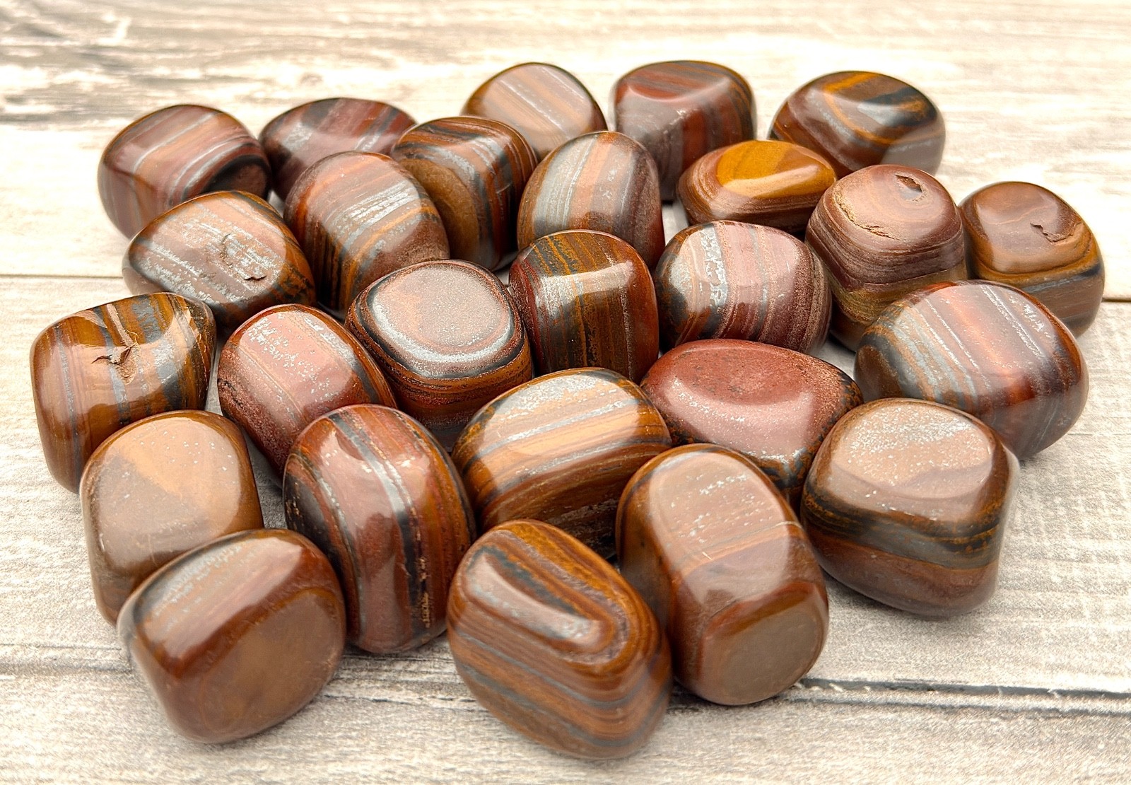 Wholesale Lot 2 Lbs Natural Tiger Iron Tumble Stone Healing